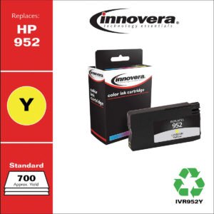 Innovera Remanufactured L0S55AN (HP 952) Ink Cartridge, Standard Yield, Yellow