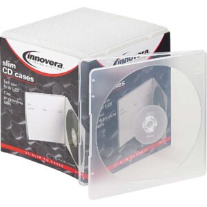 Innovera Slim Jewel CD Cases, Clear, 25 ct