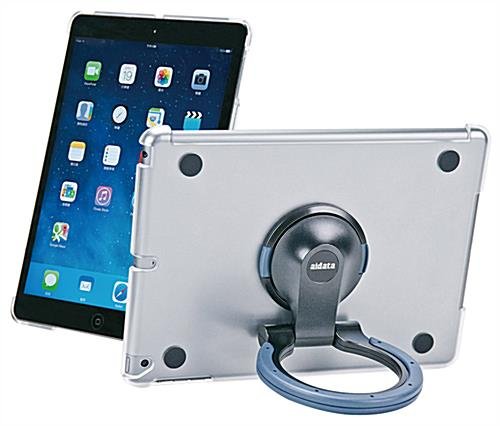 iPad Air Stand for Wall Mount or Desktop Use, Rotating - Clear with Gray Ring