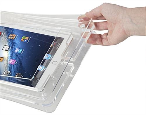 iPad Air Wall Mount with Clear Acrylic Enclosure, Optional Home Button Cover - Image 7