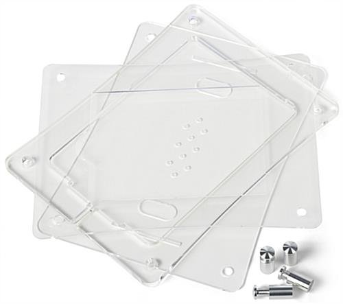 iPad Air Wall Mount with Clear Acrylic Enclosure, Optional Home Button Cover - Image 8