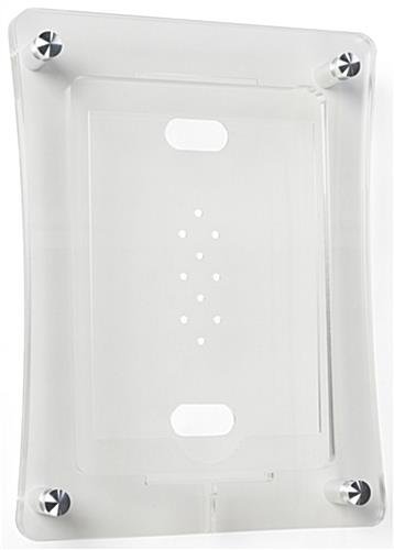 iPad Air Wall Mount with Clear Acrylic Enclosure, Optional Home Button Cover