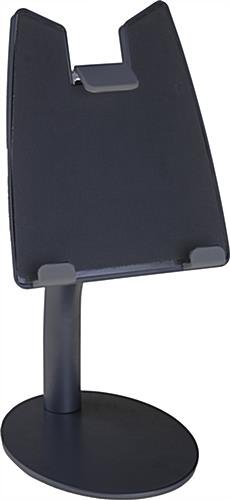 iPad Counter Stand w/ Optional Locking Enclosure, Tilting Bracket - Black