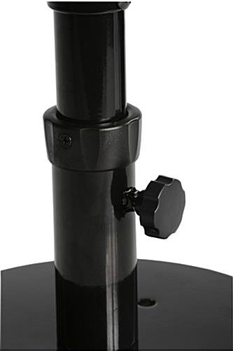 iPad Desktop Stand, Locking Enclosure w/ Exposed Home, CC Reader Compatible, Black - Image 2