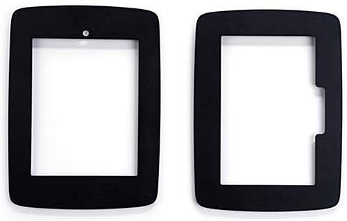 iPad Floor Stand w/ Locked Enclosure, Rotating & Tilting Bracket - Black - Image 5