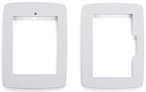 iPad Floor Stand w/ Locked Enclosure, Rotating & Tilting Bracket - White - Image 5