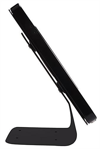 iPad Mini Counter Stand w/ Locking Enclosure, Covered Home Button - Black - Image 2