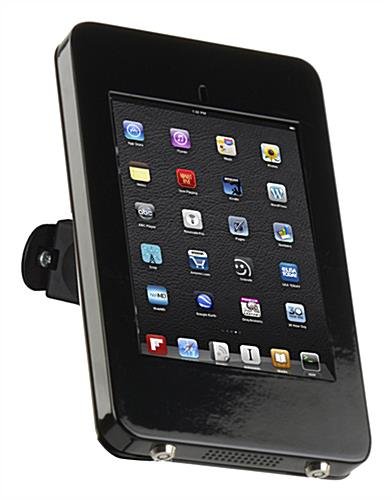 iPad Mini Wall Fixture w/ Tilting Bracket - Black Powder Coated - Image 2