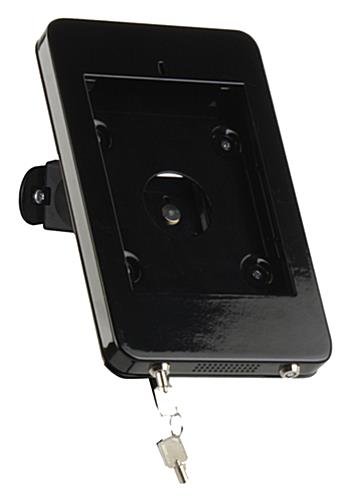 iPad Mini Wall Fixture w/ Tilting Bracket - Black Powder Coated