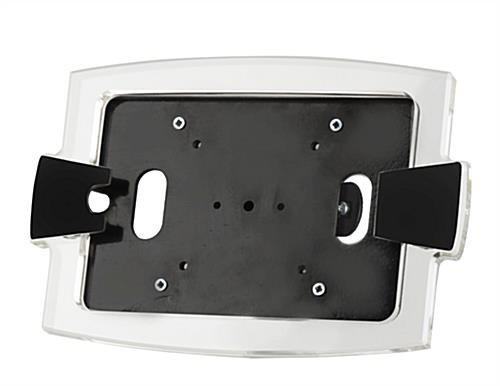 iPad Mini Wall Mount with Clear Acrylic Enclosure, Rotating Bracket - Black - Image 2