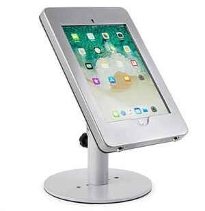 iPad Pro 10.5” Adjustable Desktop Stand w/Lock & Exposed Home Button - Silver