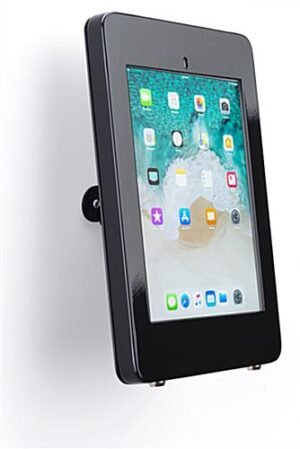 iPad Pro 10.5” Wall Fixture w/ Covered Home Button, Tilt and 360° Rotation - Black