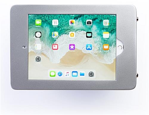 iPad Pro 10.5” Wall Fixture w/ Exposed Home Button, Tilt & Rotate Functions - Silver - Image 4