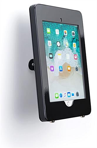 iPad Pro 10.5” Wall Fixture w/ Exposed Home Button, Tilt & Rotation - Black