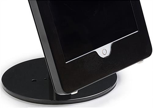 iPad Pro Adjustable Desktop Stand, Locking Enclosure w/ Exposed Home Button - Black - Image 5