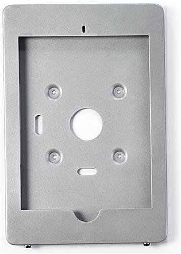 iPad Pro Desktop Adjustable Stand, Locking Enclosure w/ Exposed Home Button - Silver - Image 4