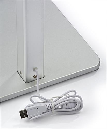 iPad Pro Floor Stand, Rotating, Locking Enclosure w/ Exposed Home Button - Silver - Image 7