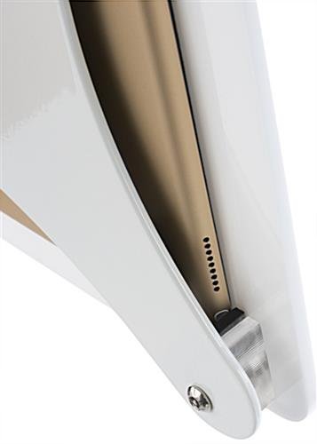 iPad Pro Stand for Floor or Countertop, CC Reader Compatible, Lockable – White - Image 6