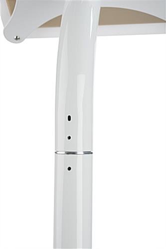 iPad Pro Stand for Floor or Countertop, CC Reader Compatible, Lockable – White - Image 7