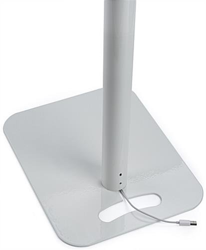 iPad Pro Stand for Floor or Countertop, CC Reader Compatible, Lockable – White - Image 8
