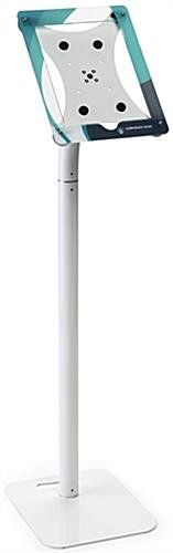 iPad Pro Stand for Floor or Countertop, Custom Enclosure Graphics, Lockable – White - Image 2