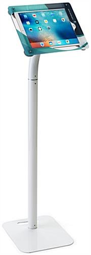 iPad Pro Stand for Floor or Countertop, Custom Enclosure Graphics, Lockable – White - Image 3