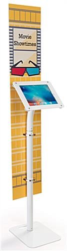 iPad Pro Tablet Stand with 12 x 60 Custom Banner - White - Image 2