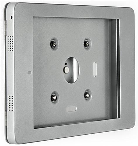 iPad Pro Wall Fixture w/ Covered Home Button, Tilting & Rotating Bracket - Silver - Image 2
