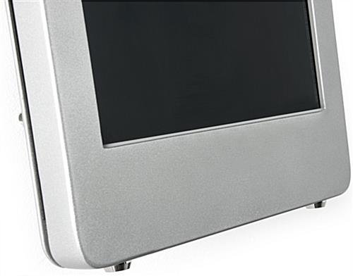 iPad Pro Wall Fixture w/ Covered Home Button, Tilting & Rotating Bracket - Silver - Image 5