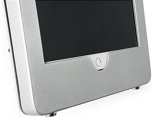 iPad Pro Wall Fixture w/ Exposed Home Button, Tilting & Rotating Bracket - Silver - Image 5