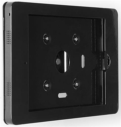 iPad Pro Wall Fixture w/ Exposed Home Button, Tilting & Rotating Bracket - Black - Image 2