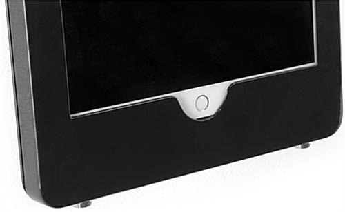 iPad Pro Wall Fixture w/ Exposed Home Button, Tilting & Rotating Bracket - Black - Image 5