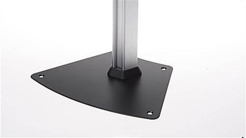 iPad Stand for Floor, Adjustable Height, Locking Enclosure, Tilting Bracket - Black - Image 4