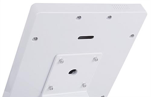 iPad Tablet Counter Stand with Adjustable Padded Enclosure - White - Image 3