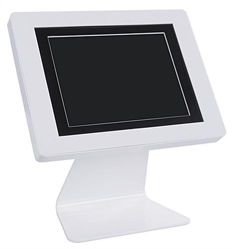 iPad Tablet Counter Stand with Adjustable Padded Enclosure - White - Image 4