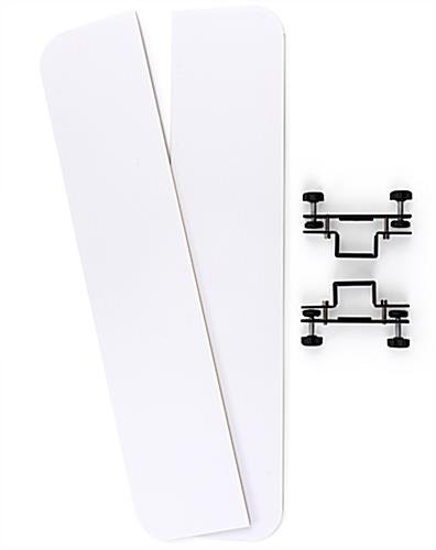 iPad Tablet Floor Stand w/ Custom Printed Foam Boards, Locking Enclosure - Black - Image 7
