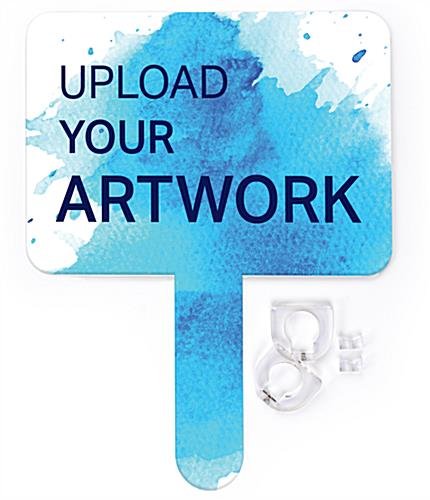 iPad Tablet Floor Stand w/ Custom Printed Graphics, Locking Enclosure - White - Image 8