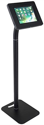 iPad Tablet Floor Stand w/ Custom Printed Sign, Locking Enclosure - Black - Image 5