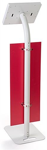 iPad Tablet Stand with 12 x 30 Custom Banner - White - Image 4