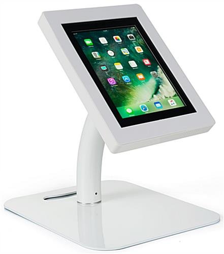 iPad Tablet Stand with 12 x 30 Custom Banner - White - Image 7