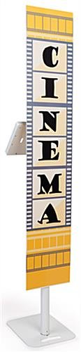 iPad Tablet Stand with 12 x 60 Custom Banner - White - Image 4