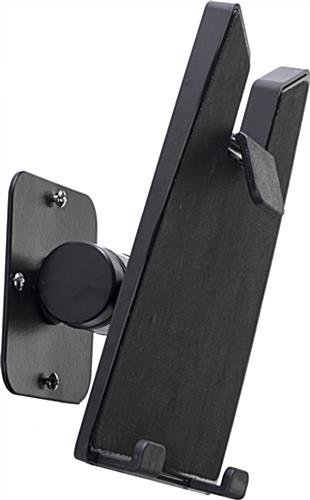 iPad Wall Mount w/ Optional Locking Kit, Tilting Enclosure - Black - Image 2