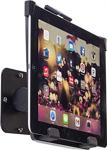iPad Wall Mount w/ Optional Locking Kit, Tilting Enclosure - Black - Image 3