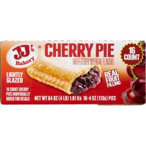 JJ's Bakery Lightly Glazed Cherry Pie, 4 oz, 16 ct