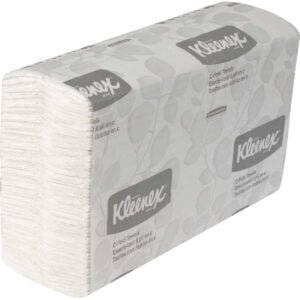 Kleenex 1-Ply C-Fold Paper Towels, White, 2400 ct