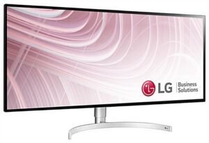 LG 34” Ultrawide Monitor w/ HDR 600 Flat and Sleek Adjustable Stand- Black