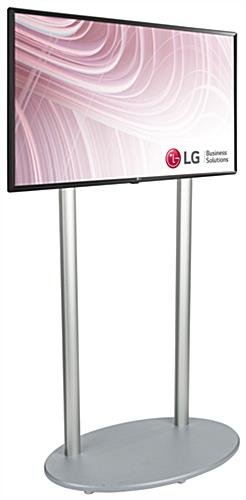 LG 43" SuperSign TV w/ 4K UHD & Digital Signage Software, Stationary Base - Silver