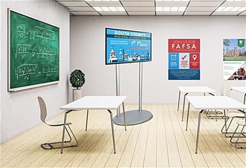 LG 50" SuperSign TV w/ 4K UHD & Digital Signage Software, Stationary Base - Silver - Image 5