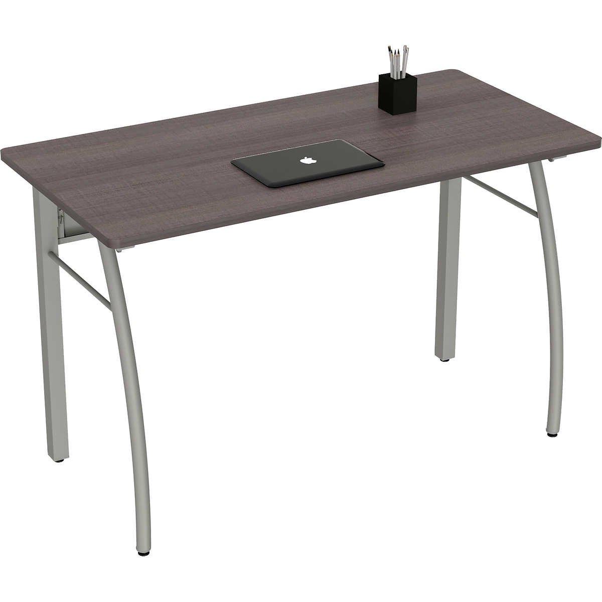Linea Italia Trento Basic Desk, 47-1/4"L x 23-5/8"W x 29-1/2"H, Mocha