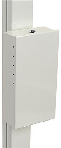 Locking Pole Mount Utility Box with Hardware Included - White - Image 2